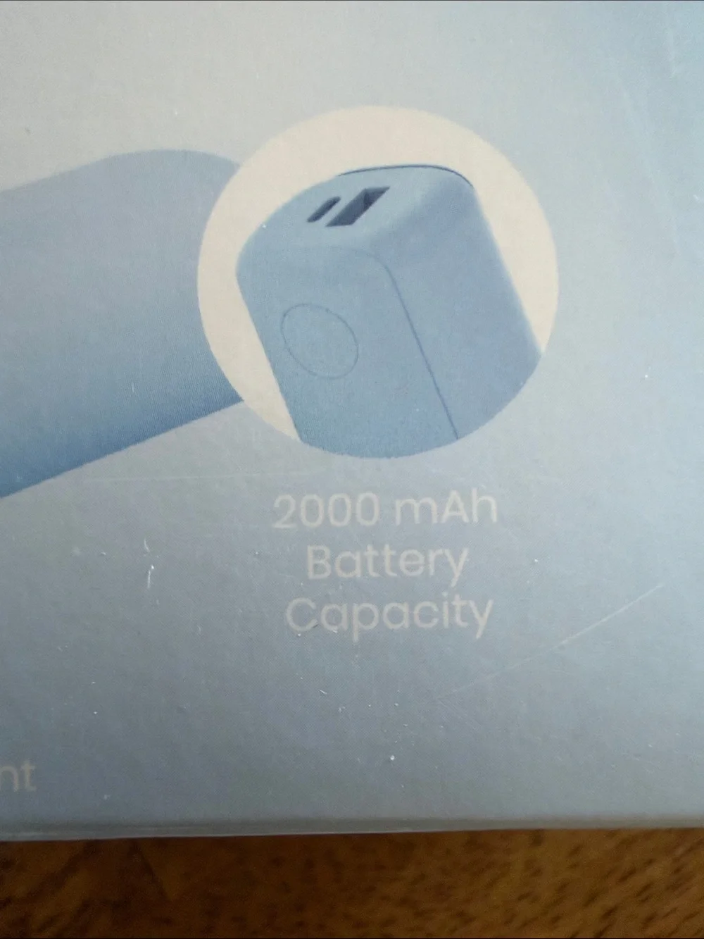 Target Light Blue Handheld Power Bank Fan